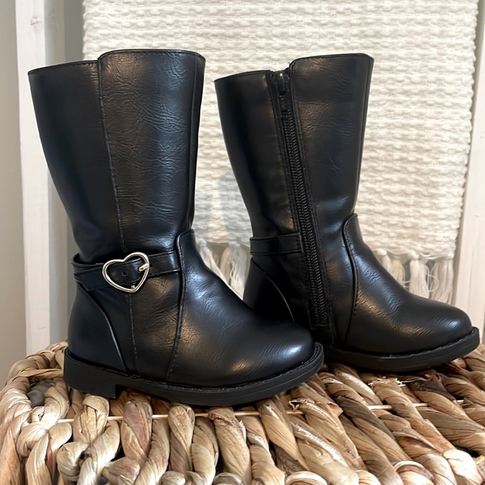 Toddler Girls Tall Buckle Boots